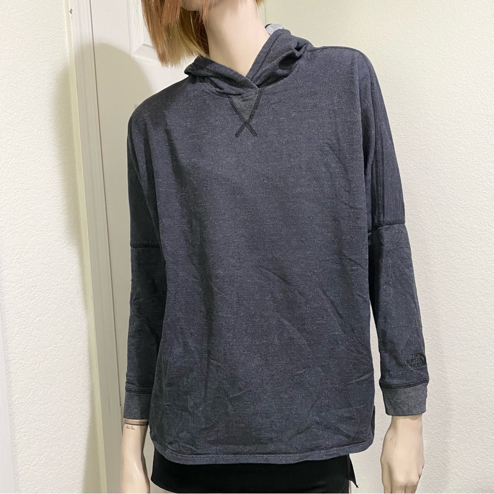The NORTH FACE Dolman Sleeve Gray Hooded Pullover Sweatshirt Size M